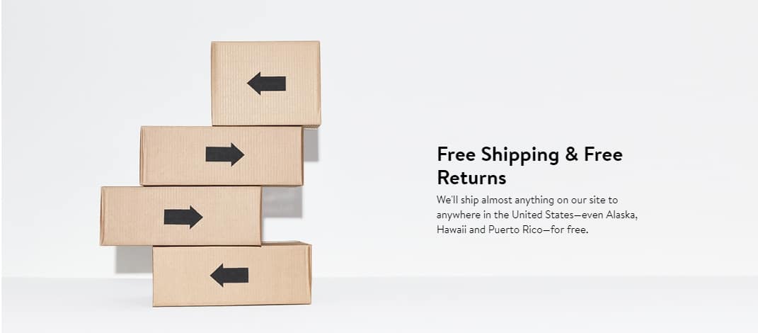 Part of Nordstrom?s recipe for success is the offer of free shipping and returns for all products, with no minimum.