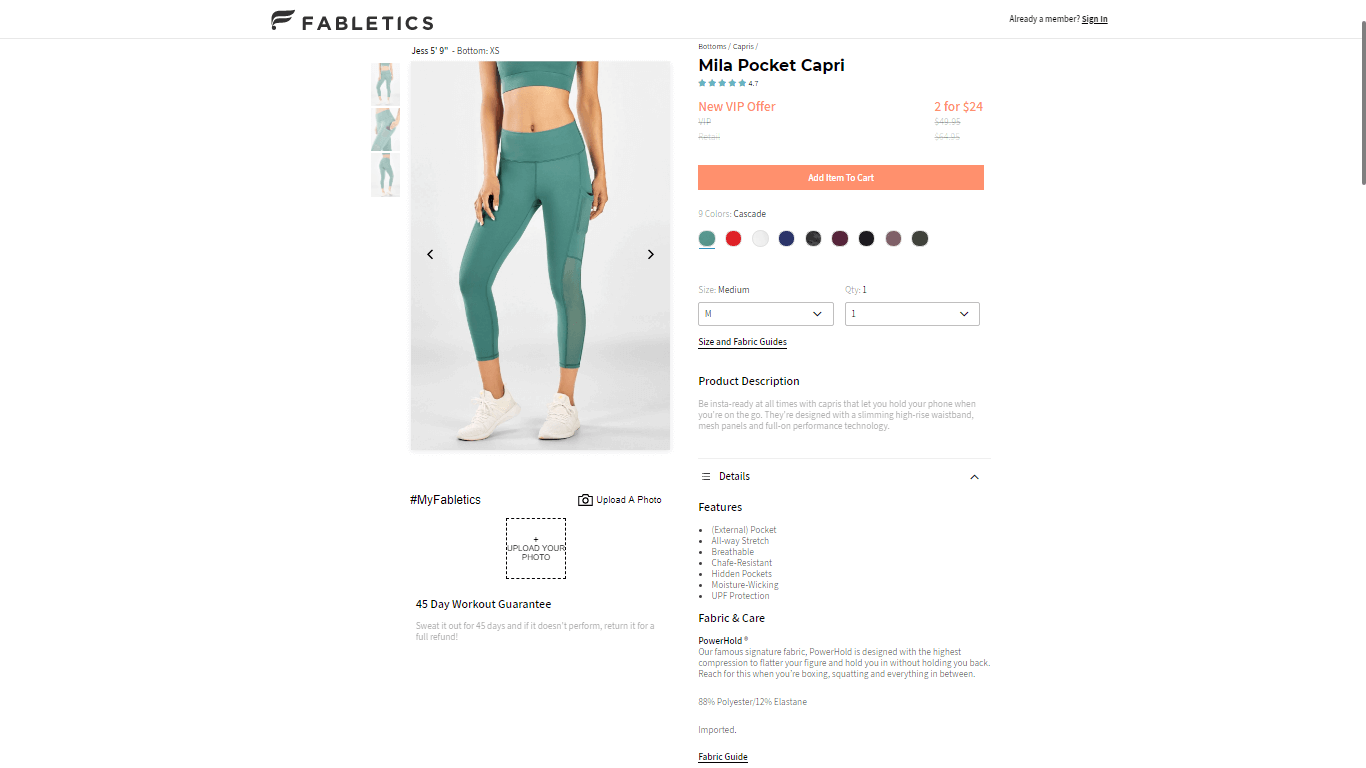 fabletics product page template