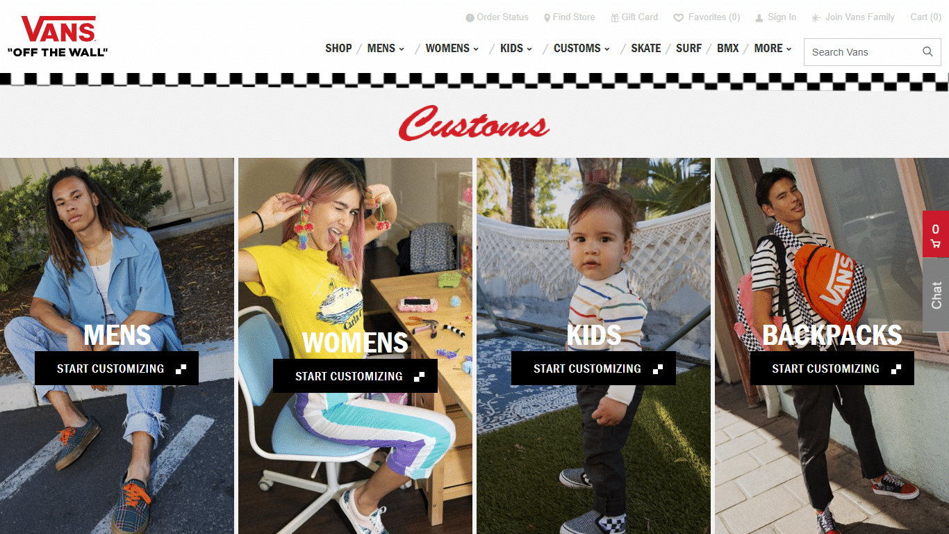 Vans lets customers personalize products
