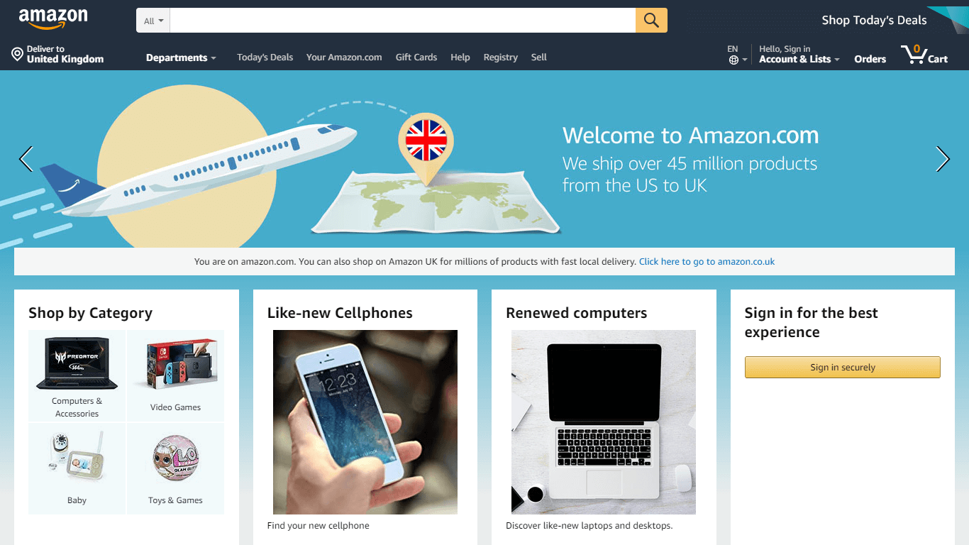 Amazon and their famous layout 
