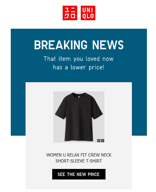 Uniqlo and their discounted product emails