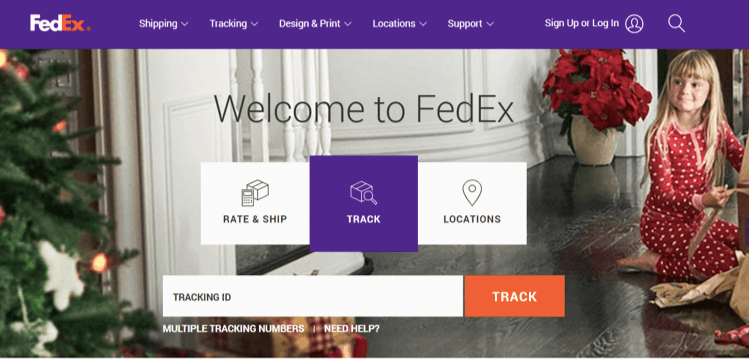 FedEx enables you to follow your package at any time