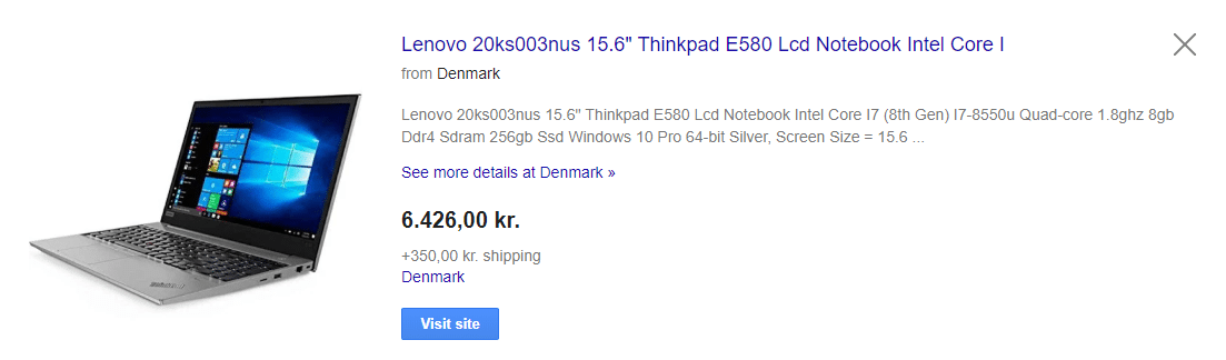 Correct product title by Lenovo