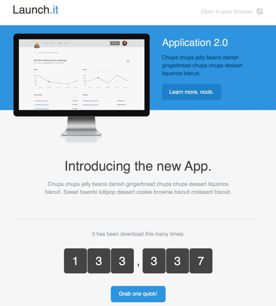 App Launch Template