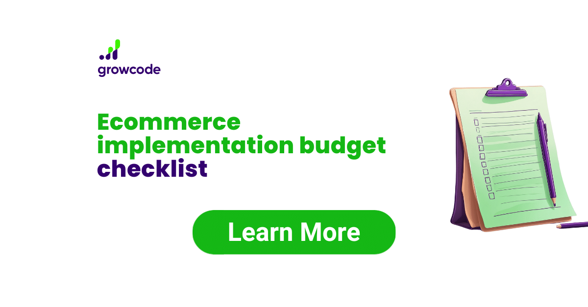 Ecommerce implementation budget checklist